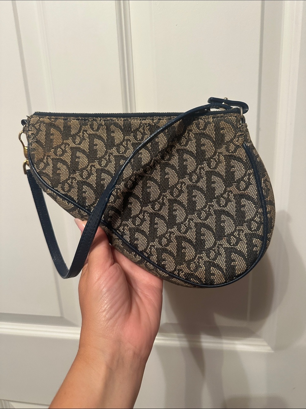 Vintage Christian Dior mini saddle
